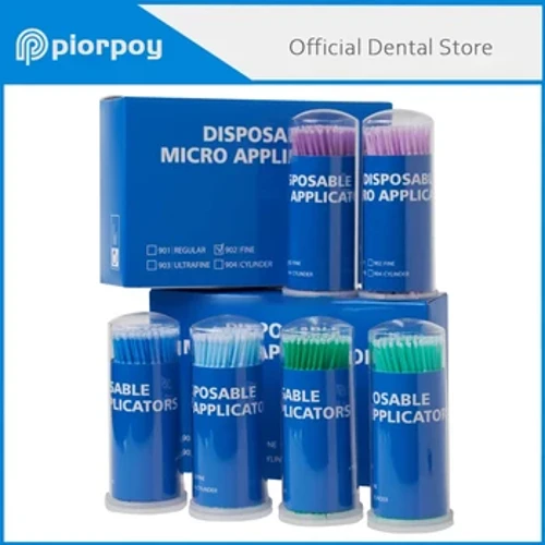 PIORPOY 100Pcs Zänn Mikro Pinsel Fläsch Zänn Wegwerf Mikro Pinselen Applikatoren Pinsel Zänn Oral Zänndokter Material Dropship
