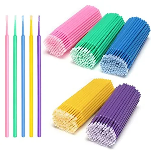 40PCS / Fläsch Zänn Wegwerf Mikro Pinselen Applikatoren Mikro Pinsel Zänndokter Odontologia Extension Tools Zänndokter Materialien