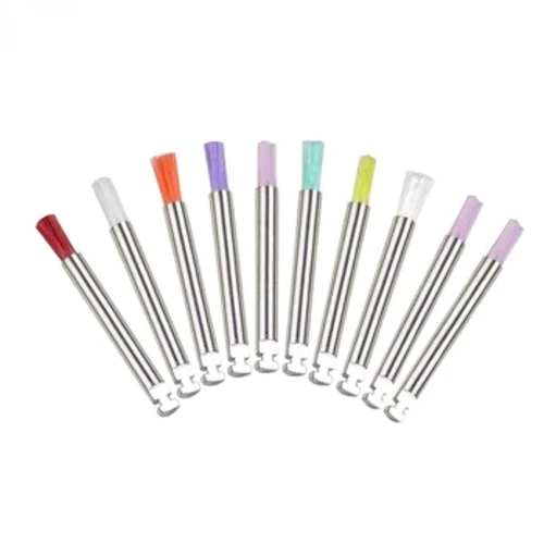 10 Cái/hộp Dùng Một Lần Nha Khoa Máy Đánh Bóng Lông Nylon Bàn Chải Nha Sĩ Dụng Cụ Đánh Bóng Máy Đánh Bóng Cốc Làm Trắng Răng Prophy Bàn Chải