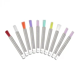 10 stks/doos Wegwerp Tandheelkundige Polijstmachine Nylon Borstel Tandarts Gereedschap Polijsten Polijstmachine Cup Tanden Whitening Prophy Borstels