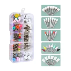 Brushes Prophy Fiaclóireachta 100pcs/Bosca Snasú Snáithe Indiúscartha Denspay Snasú Cupán Próifíle barrchaolaithe Brushes Bristle Níolón Scuab