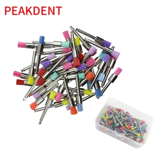 Consommables jetables en plastique Oral, polissage des poils en Nylon, polisseuse en forme de bol, brosses de prophylaxie dentaire, outil d'élimination des taches