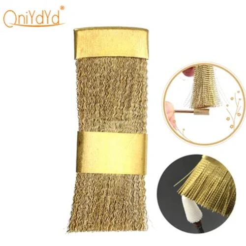 1 PC ทันตกรรมแปรงทองแดงสำหรับทำความสะอาด Burs เจาะทำความสะอาดเครื่องมือทำความสะอาดวัสดุเครื่องมือ