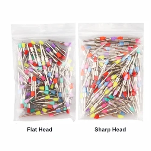 100pcs 치과 프로피 브러쉬 연마 폴리 셔 일회용 래치 유형 혼합 색상 얼룩 제거 및 폴란드어에 사용