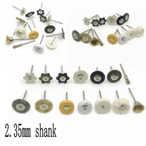 1 Nha Khoa Phòng Đánh Bóng Bàn Chải Bánh Xe Đánh Bóng Máy Xay Bàn Chải Cho Dụng Cụ Quay 2.35 Mm Nha Khoa Phụ Kiện Nha Khoa Bàn Chải HP