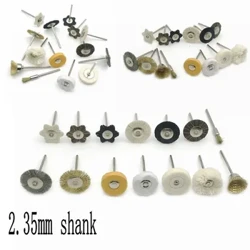 1 bucată perie de lustruit pentru laborator dentar Perie de polizare roată pentru unelte rotative 2,35 mm Accesorii dentare Perie dentară HP