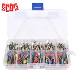 200 unids/pack cepillo de Pulido Dental kit de cepillos pulidores/tazas de esmalte odontología Tipo de Cierre de dientes color mezclado