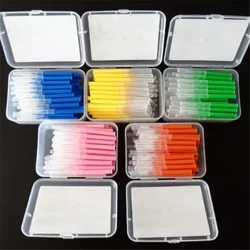 60 Pcs 0.6-1.5mm Interdental Brushes No ka mālama ola ʻana i ka niho Push-pull Wehe i ka meaʻai a me ka plaque niho ʻoi aku ka maikaʻi o ka hoʻomaʻemaʻe waha.
