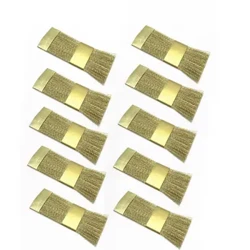 10pcs Odontologia Hortz zulagailuak Garbiketa eskuila Dentistak erabiltzeko fresak fitxategiak Stand Burn Iltze kobrezko alanbre eskuilak Hortz ekipamenduak