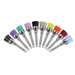 10 Cái/hộp Dùng Một Lần Nha Khoa Máy Đánh Bóng Lông Nylon Bàn Chải Đánh Bóng Máy Đánh Bóng Cốc Làm Trắng Răng Prophy Bàn Chải Nha Sĩ Dụng Cụ