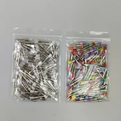 100Pc Diş ýuwujy çotga 2.35mm Prophy kubogyna ideg etmek Neýlon reňkli tüýdükler Dişleri agardyjy çotgalar stomatologiýa gurallary