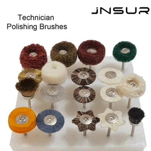 JNSUR Kit di spazzole per lucidatura Strumento tecnico Smalto per unghie Artefice dentale Ceramica Porcellana Rettifica Strumento per dentista Laboratorio odontotecnico