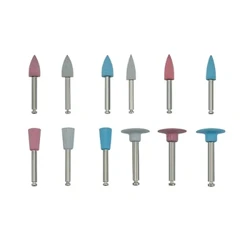 10pcs fir Low-Speed ​​Machine Zänn Material Zänn Silikon Schleifkopf Zänn Polierer Polier Pinselen