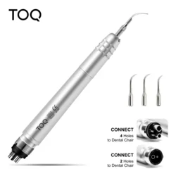 Dental Ultrasonic Air Scaleer med 3 spetsar Tand Calculus Remover Rengöringsverktyg Handpiece Whiten Tooth Cleaner Tandläkare Lab