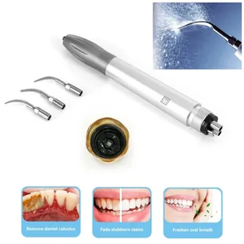 Dental Ultrasonic Air Scaler Handpiece Denspay Pneumatic Scaler Handpiece 2/4 Lubang Dental Ultrasonic Tooth Cleaning Machine