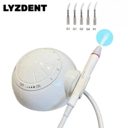 Zobu mutes tīrīšanas ultraskaņas skaleris ar noņemamu LED gaismas rokas instrumentu zobārstniecības mazgāšanas līdzeklis, lai noņemtu zobu akmeņu aplikumu