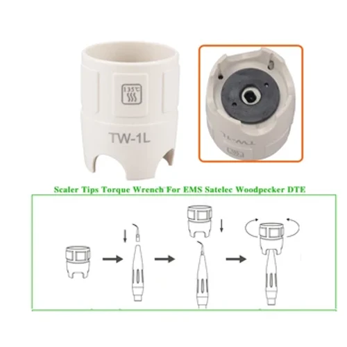 Zubný ďateľ Ultrazvukový odstraňovač zubného kameňa Torque Fit EMS Satelec Dental Scaler Kľúč na zubné nástroje