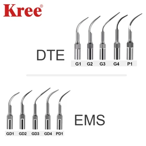 Diş ultramelewşe skaler masştablaşdyryş maslahaty 5pc / EMS Woodpecker DTE masştablaýyş stomatolog enjamlary üçin Lot Piezo esbaplary