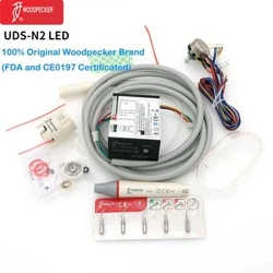 Piezo Ultrasonic Deintyddol Cnocell y Pren Wedi'i Adeiladu mewn Scaler UDS-N2 LED 100% Cynghorion Graddfa Uwchsonig Gwreiddiol Torque Wrench Kit HW-5L