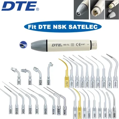Chim Gõ Kiến DTE Nha Khoa Siêu Âm Piezo Máy Cầm Tay LED HD-7L Tỉ Lệ Đầu Phù Hợp Với DTE NSK SATELEC Dụng Cụ Nha Khoa