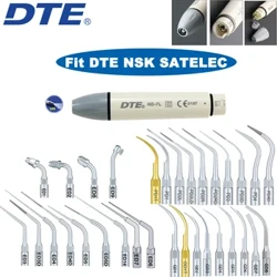 Spætte DTE Dental Ultrasonic Piezo Scaler Håndstykke LED HD-7L Scaling Tips Passer til DTE NSK SATELEC Dental Tools