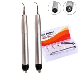 2/4 Lubang Dental Ultrasonic Air Scaler Handpiece dengan 3 Tips Kedokteran Gigi Pemutih Gigi Cleaner Dokter Gigi Laboratorium Gigi Cleaning