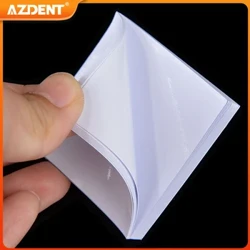 2x2'' 50 Yaprak AZDENT Diş Karıştırma Pedi Kalınlaştırıcı Beyaz Çimento Kağıdı Laboratuvar Çimento Tozu Karıştırma Kağıdı Sarf Malzemeleri