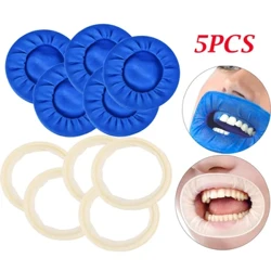 Bộ 5 Nha Khoa Cao Su Vô Trùng Dụng Cụ Mở Miệng Trắng/Xanh Miệng Má Cao Su Hàng Rào Dụng Cụ Mở Nha Khoa Vật Tư Tiêu Hao