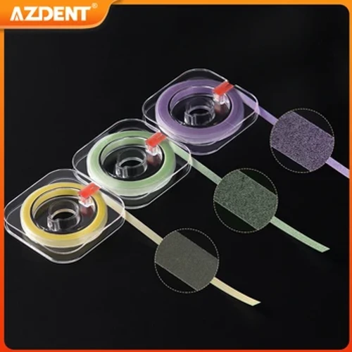 AZDENT 6m Striscia per lucidatura in resina dentale Strisce abrasive da 4mm Modellatura pre-lucidatura Dimensioni grossolane Medie fini Materiali di consumo per odontoiatria