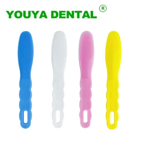 Spatola per miscelazione dentale Alginato monouso Materiale per stampi assortiti Coltello per miscelazione in plastica Strumenti per laboratorio di odontoiatria Materiali di consumo per dentisti