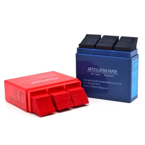 300 Sheet/box Dental Articulating Paper Occlusal Paper Teeth Whitening Consumables 55*18mm Pula o Asul