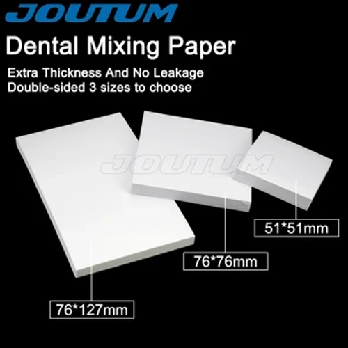S/M/L Wegwerp Dental Lab Mengpapier 50 Vellen Tandheelkunde Cement Poeder Gemengde Pad Tandarts Kliniek Spatel Composiet Verbruiksartikelen