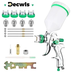 Gwn Chwistrellu HVLP Proffesiynol 1.4/1.7/2.0/2.5mm Gwn Chwistrellu Disgyrchiant Ffroenell Dur Pecyn Paent Chwistrellu DIY Offer Gwn Chwistrellu Paent Car Cartref