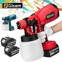 Gwn Chwistrellu Trydan Diwifr 1000ML Batri Aildrydanadwy Chwistrellwr Paent Gwn ​​Dodrefn Cotio Dur Brws Awyr Ar Gyfer Cartref DIY