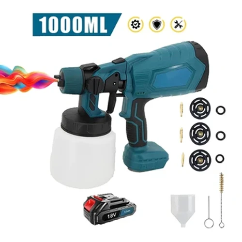 1000ML u'amea fa'aeletise fa'a'u fana fa'alava fa'amomoli fa'ameafale pa'u pa'u u'amea ta'avale uamea fa'apipi'i ea mo Makita 18V ma'a.