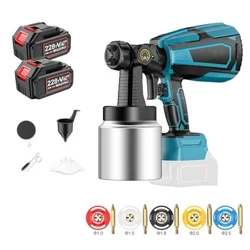 Điện 1000ML Xịt Không Dây Máy Phun Sơn Nội Thất Ô Tô Thép Phủ Thép Bình Bơm Phun 5 Vòi Phun Tương Thích Cho Makita Pin