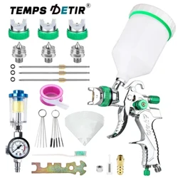 1.4 Mm 1.7 Mm 2.0 Mm 2.5 Mm 600 Ml Profesional HVLP Spray Gun Rumah Paint Spray Gun, Alat Pneumatik, Multifungsi Cordless Sprayer