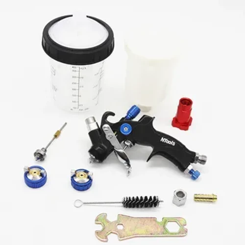 Súng Phun 1.0MM Và Đầu Phun 0.8MM Bộ 400CC/250CC Xe Tăng Sơn Súng Sơn Cốc Trộn Và bộ Chuyển Đổi Mini Xịt Bình Bơm Phun