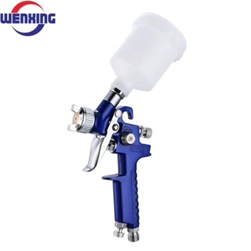 WENXING 0.8mm/1.0mm Nozzle H-2000 Gairmiúla HVLP Mini Paint Sprae Gunna Aeir Do Phéinteáil Gluaisteán Aeróg Aeróg Gunna