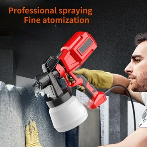 Điện Không Dây Xịt Pin Sạc 800ML Máy Phun Sơn Súng Tự Động Đồ Nội Thất Thép Phủ Bình Bơm Phun Cho Gia Đình DIY