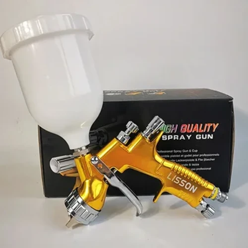 Profesional 1.3/1.8mm Golden Painting Gun TE20/T110 1.3mm nozzle spray gun paint gun berbasis air pistol semprot udara untuk cat mobil