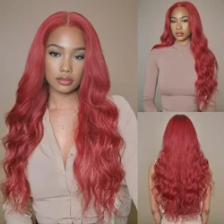 SNQP 80cm Wig Fada Chatach Dearg Wig Gruaige Nua Stylish do Mhná Páirtí Cosplay Laethúil Frithsheasmhach in Teas Nádúrtha Ag Breathnú Sintéiseach Wig