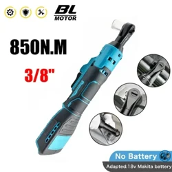 850N.M Cordless Ratchet Wrench 3/8'' Elektresch nofëllbar Schrauwendreiwer Entfernung Schrauwen Nut Auto Reparatur Tools Fir Makita 18V Batterie