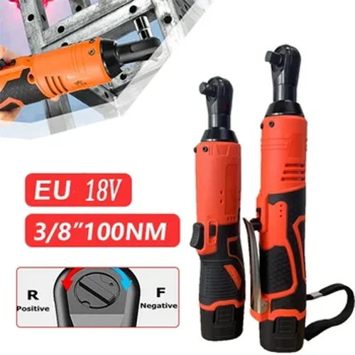 12V/18V Impact Wrench Cordless Rechargeable Electric Wrench 3/8 Intshi ye-Right angle Ratchet Wrenches Impact Driver Power Tool