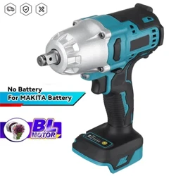 1000Nm Brushless Electric Impact Wrench High Torque Cordless Impact Driver Me LED Work Light Power Tool No Makita Battery