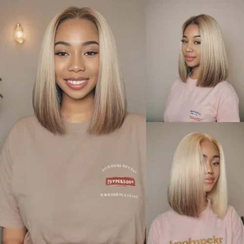 SNQP 36cm Pōkole Pololei ʻAiʻoniʻoni a me Brown Wig Hou ʻO ka lauoho lauoho ʻano hou no nā wahine i kēlā me kēia lā ʻo ka pāʻina ʻo Cosplay Kūʻē i ka wela ke nānā maoli.