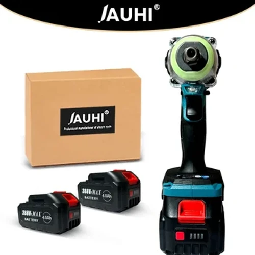 JAUHI Điện Tác Động Cờ Lê Không Chổi Than Điện Không Dây Cờ Lê 1/2 Inch Tương Thích Makita 18V Tua Vít Dụng Cụ Điện