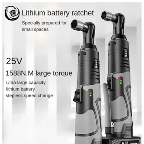 12V 25V Điện Cờ Lê 3/8 Inch Mô Men Xoắn Lớn Góc Bánh Cóc Cờ Lê Máy Khoan Tác Động Tháo Lắp Đai Ốc Xe dụng Cụ Sửa Chữa