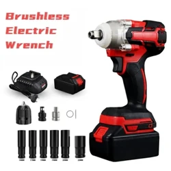 Điện Tác Động Cờ Lê Không Chổi Than Điện Không Dây Cờ Lê 520N.m 1/2 Inch Tương Thích Makita Pin 18V Tua Vít Dụng Cụ Điện