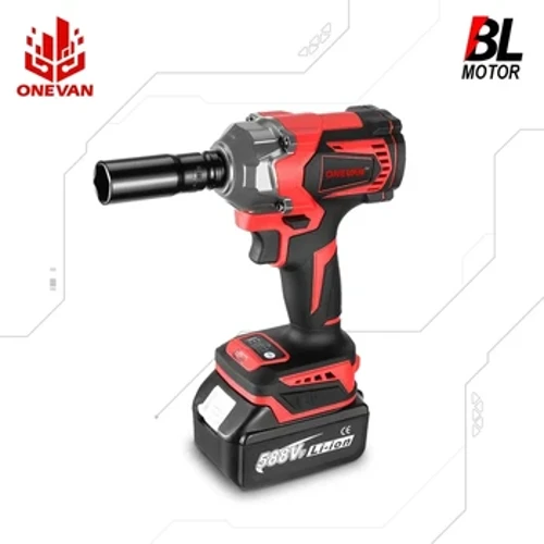ONEVAN 1200N.M nyomatékkefe nélküli elektromos ütvecsavarozó 588VF akkumulátorral 1/2" akkus csavarkulcs elektromos szerszám Makita 18V akkumulátorhoz